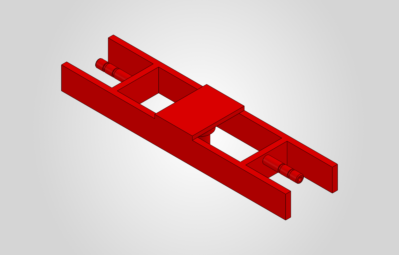 Lower beam CAD model